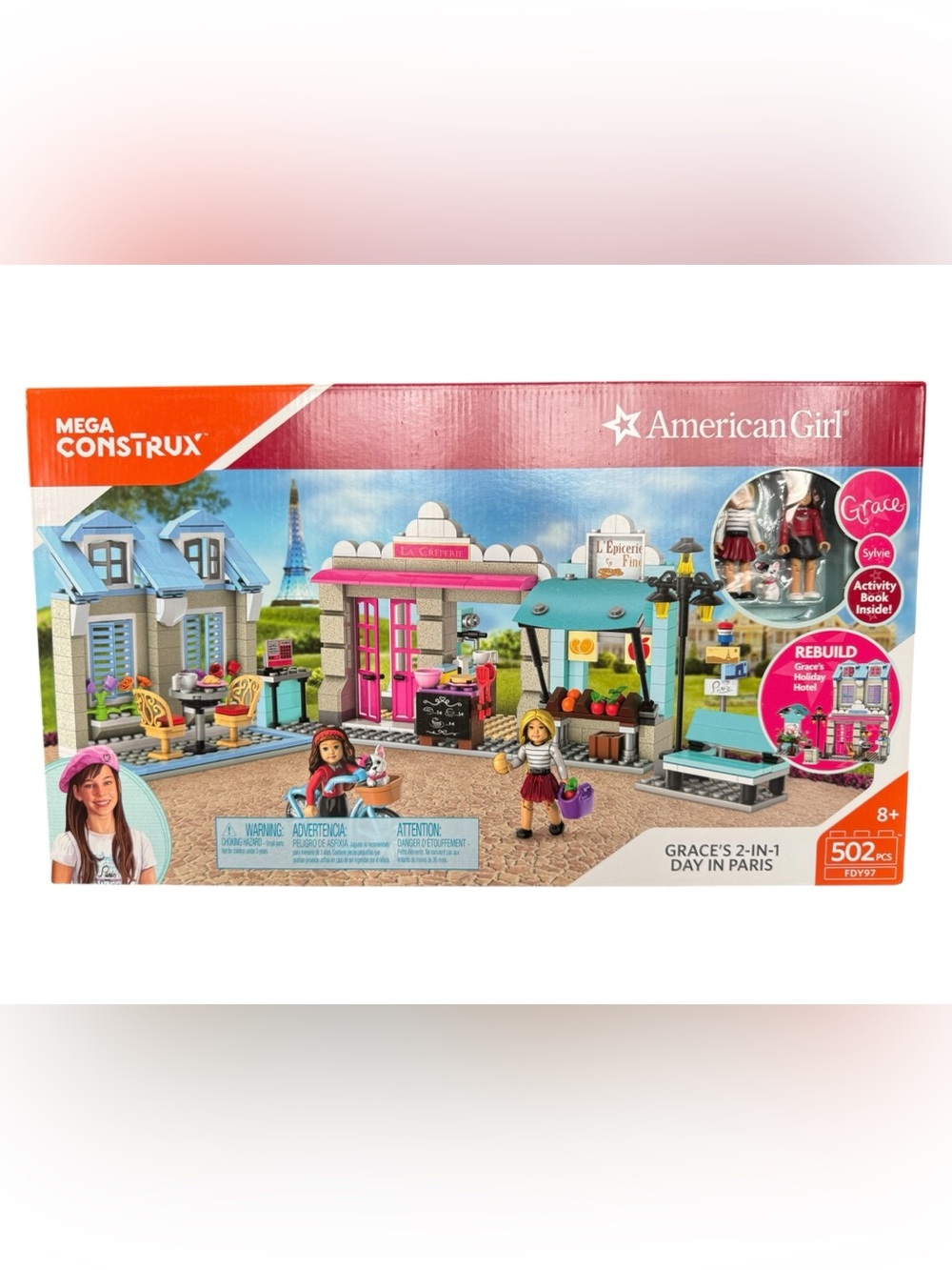 American Girl Mega Construx Lego set Grace’s 2 in 1 Day in Paris